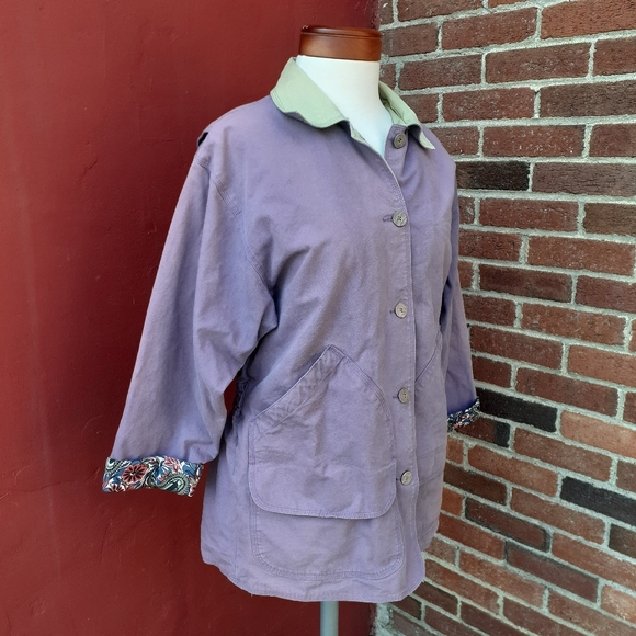 Vintage Woolrich Floral Lined Chore Barn Jacket - Picture 5 of 14